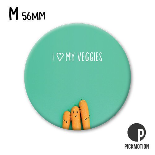 Pickmotion -I love my weggies, porkkanat magneetti, Putinki