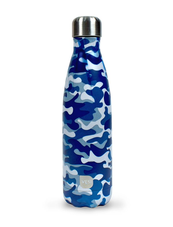 VESI Bottle - Blue Camo teräksinen juomapullo 500ml