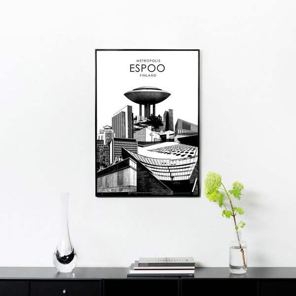 Metropolis Espoo –juliste, 50x70cm