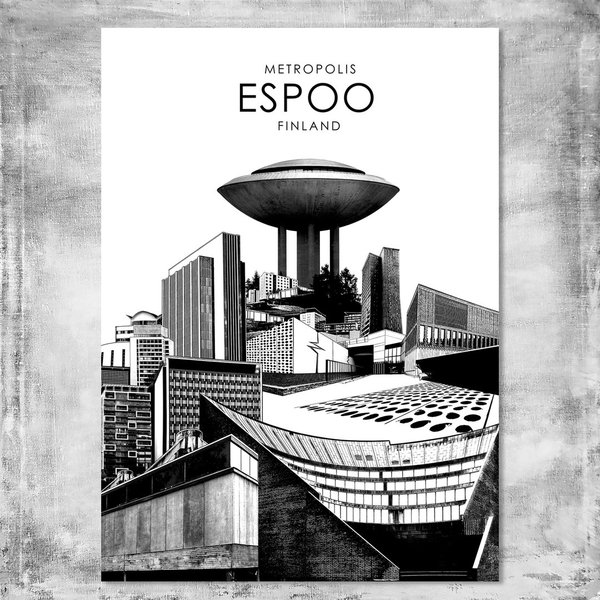 Metropolis Espoo –postikortti